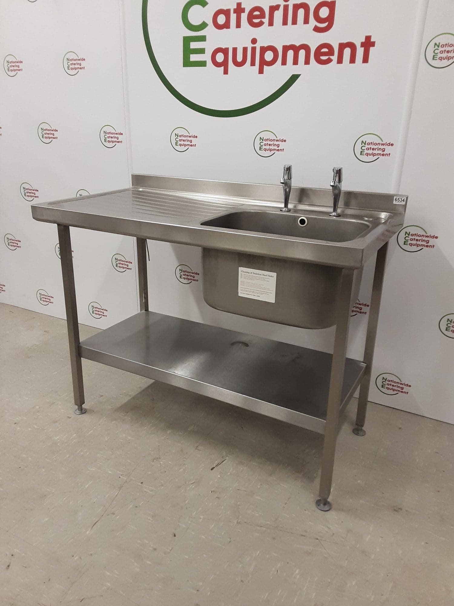 Stainless Steel Single Sink, 120x60cm — image 3