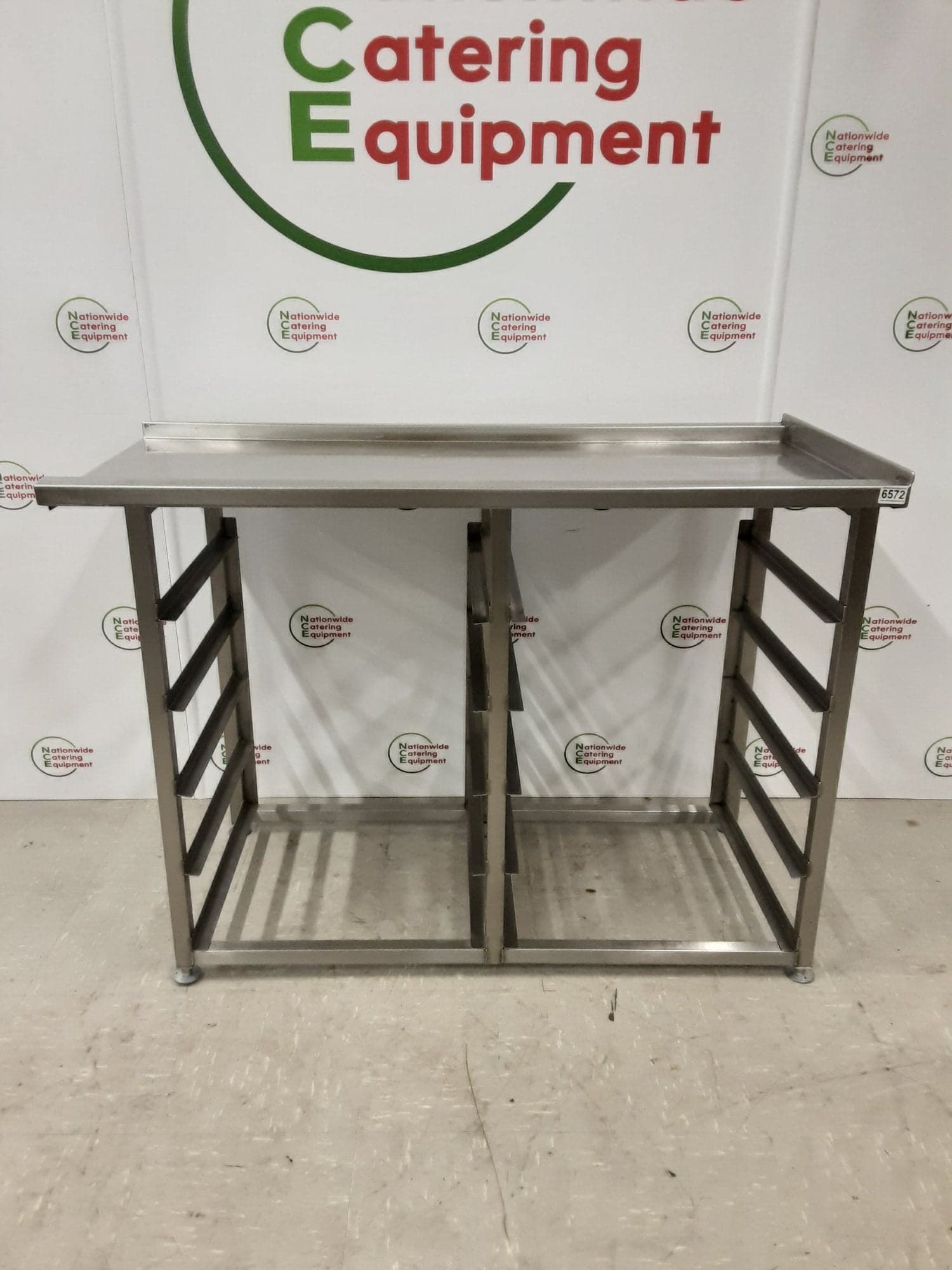 Stainless Steel Dishwasher Exit Table With Racking