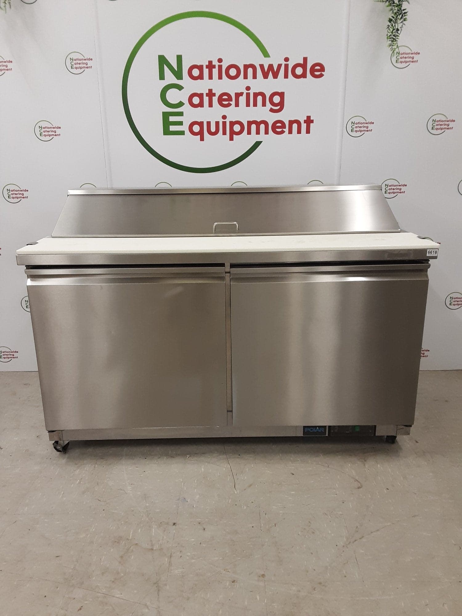 Polar U-Series Double Door Prep Counter Fridge, Model- GD883