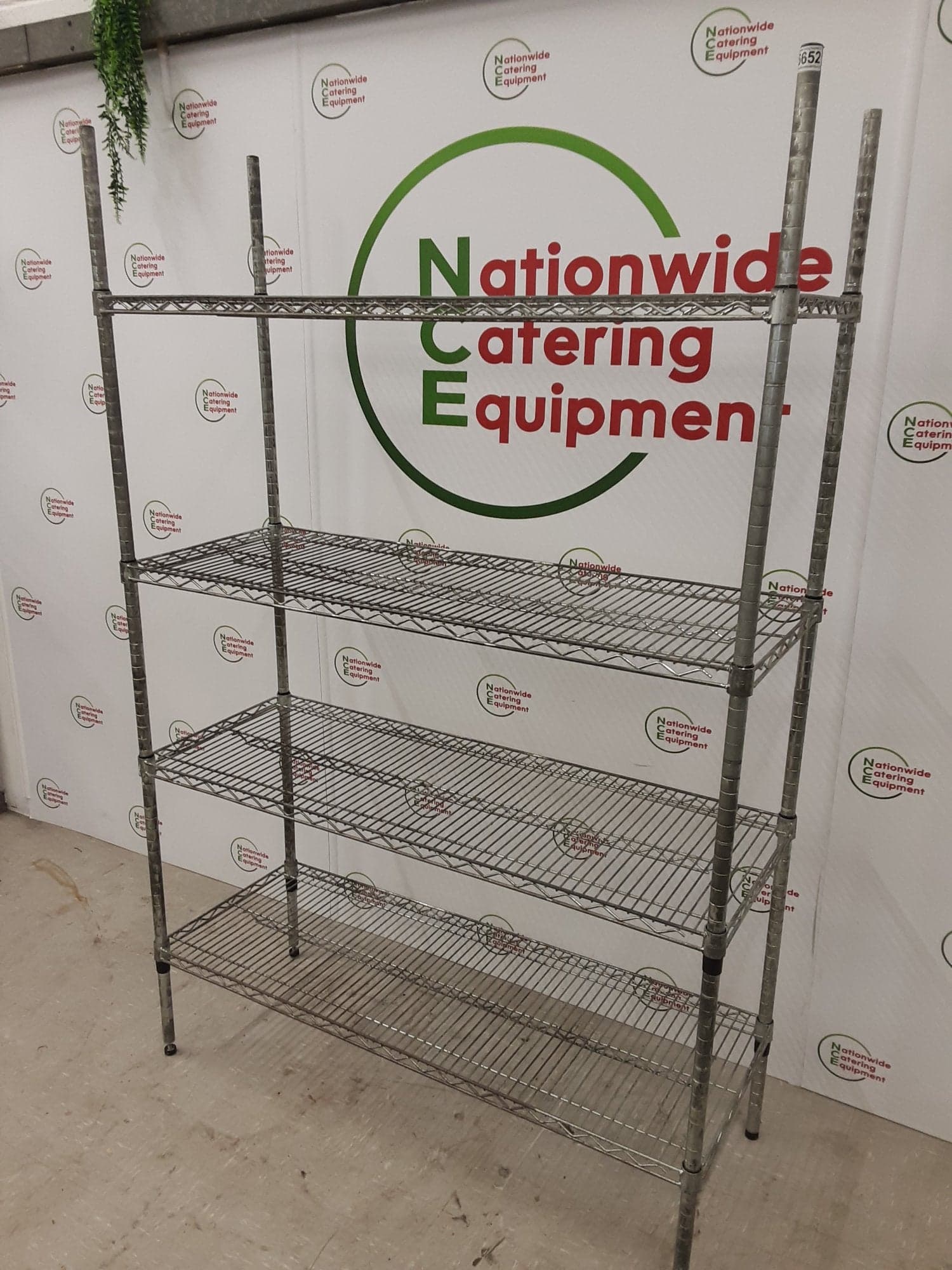 Four Tier Wire Shelving Unit, 122x46cm — image 2