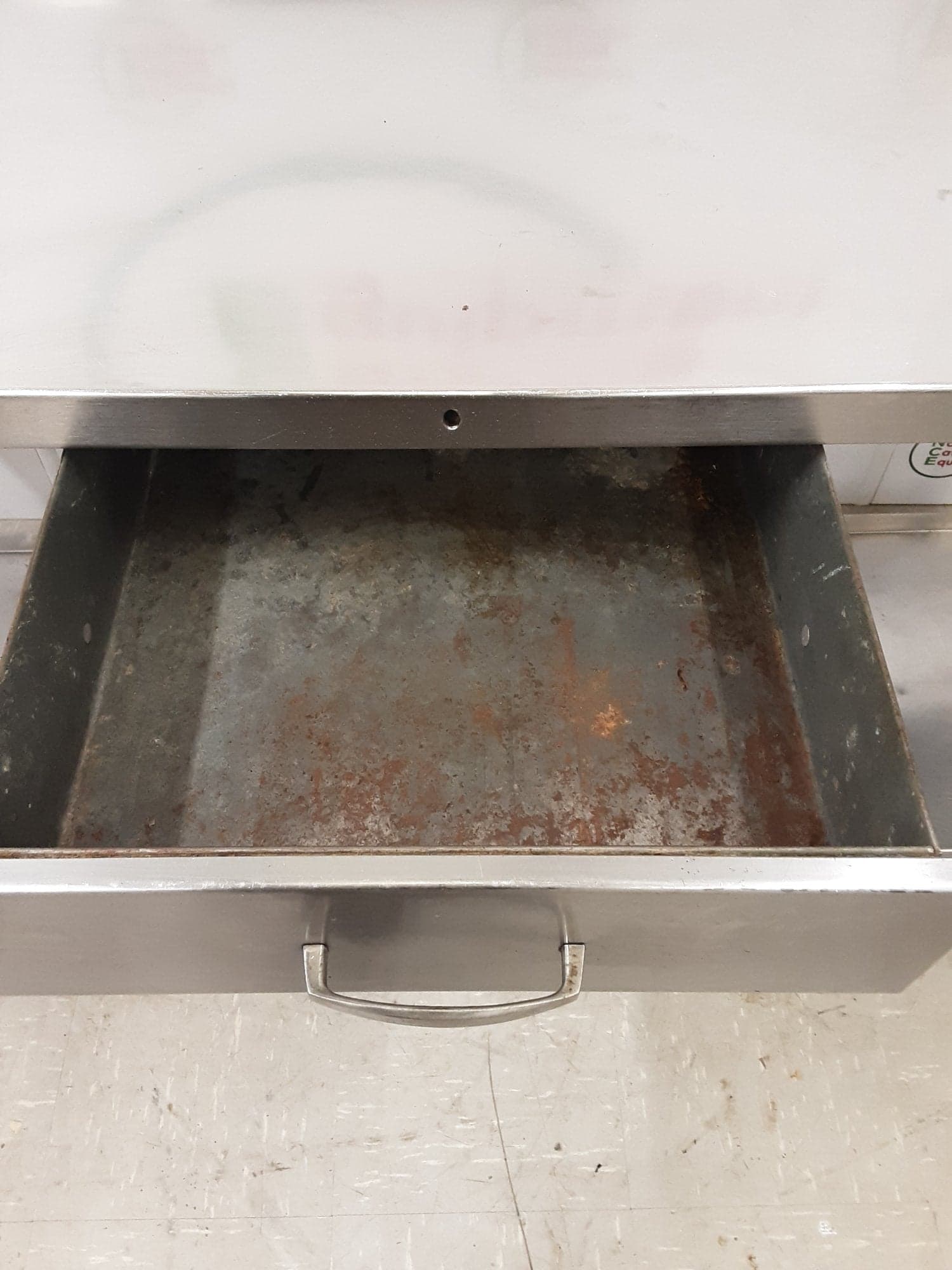 Clearance Stainless Steel Table With Drawer 183x63cm — image 5