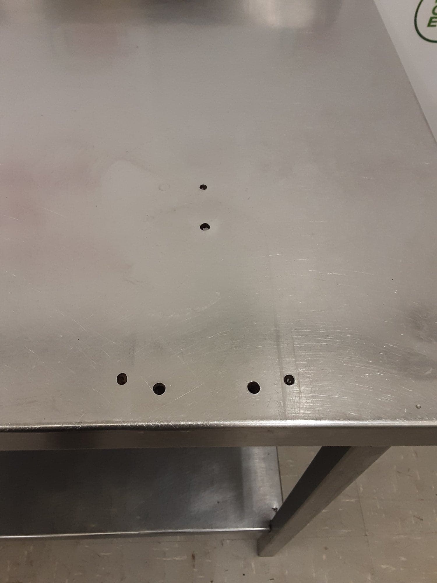 Clearance Stainless Steel Table With Drawer 183x63cm — image 6