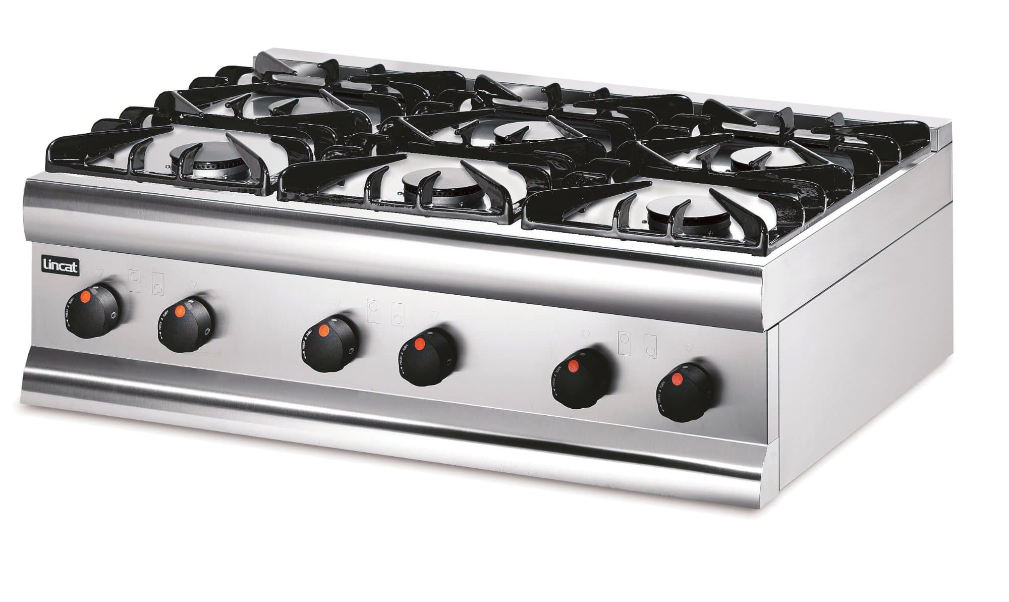 Lincat Silverlink 600, Six Burner Stove, Natural Gas, Model- HT9/N — image 1