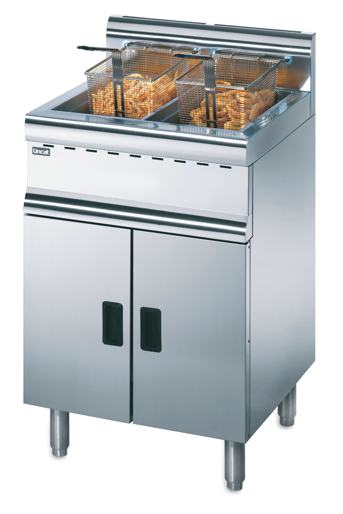 Lincat Silverlink 600 Propane Free-Standing Twin Tank Fryer, Model- J10/P