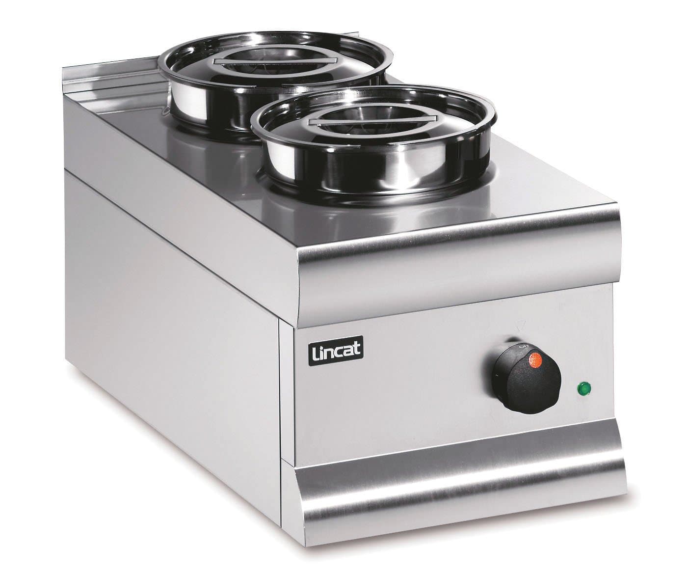 Lincat Silverlink 600 Two Round Pot Dry Tabletop Bain Marie, Model- BS3 — image 1