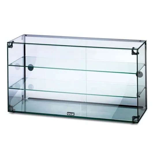 Lincat Seal Tabletop Ambient Glass Display Case With Rear Sliding Doors, 90.7cm, Model- GC39D