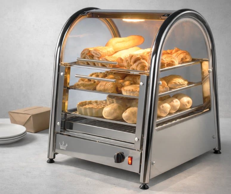 King Edward Vista Hot Food Display, Stainless Steel, Model- VHFD