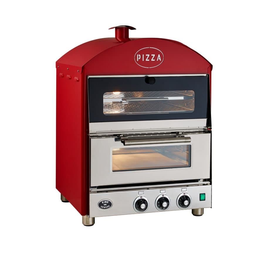 King Edward Pizza King Oven With Warmer, Red, 13amp / 2.52w, Model- PK1W/RED