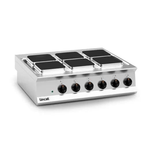 Lincat Opus 800 Six Square Hotplate Electric Boiling Top, Three Phase/15.6kw, Model- OE8011 — image 2