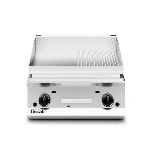Lincat Opus 800 Half Ribbed Gas Griddle 60cm, Machined Steel, Natural Gas, Model- OG8201/R/N — image 3