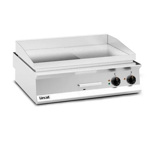 Lincat Opus 800 Half Ribbed Electric Griddle 90cm, Machined Steel, Model- OE8206/R — image 2