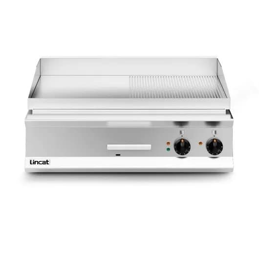 Lincat Opus 800 Half Ribbed Electric Griddle 90cm, Machined Steel, Model- OE8206/R — image 3