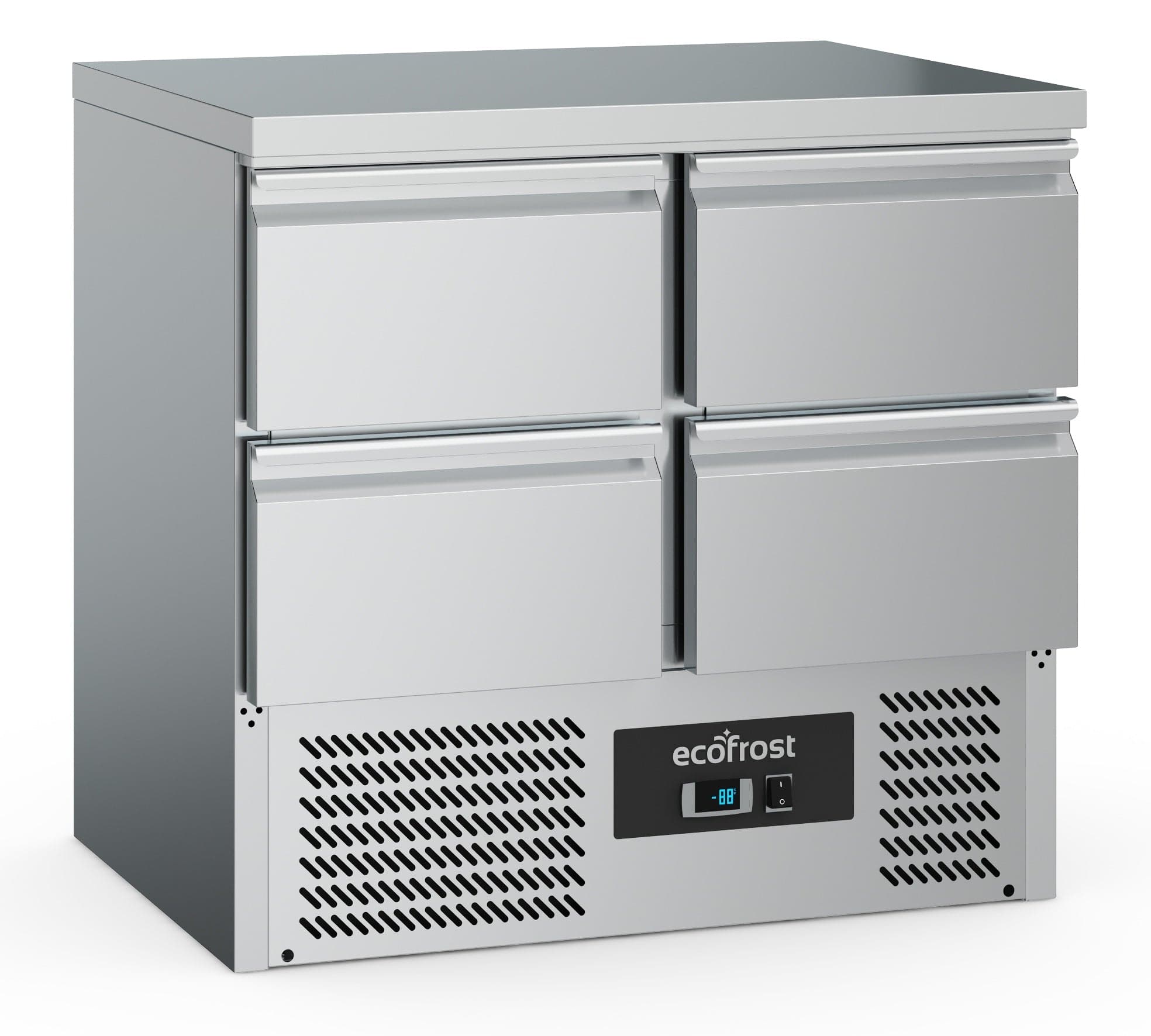 Ecofrost Four Drawer Counter Fridge 90cm. Model- 7950.5075. Delivery Included