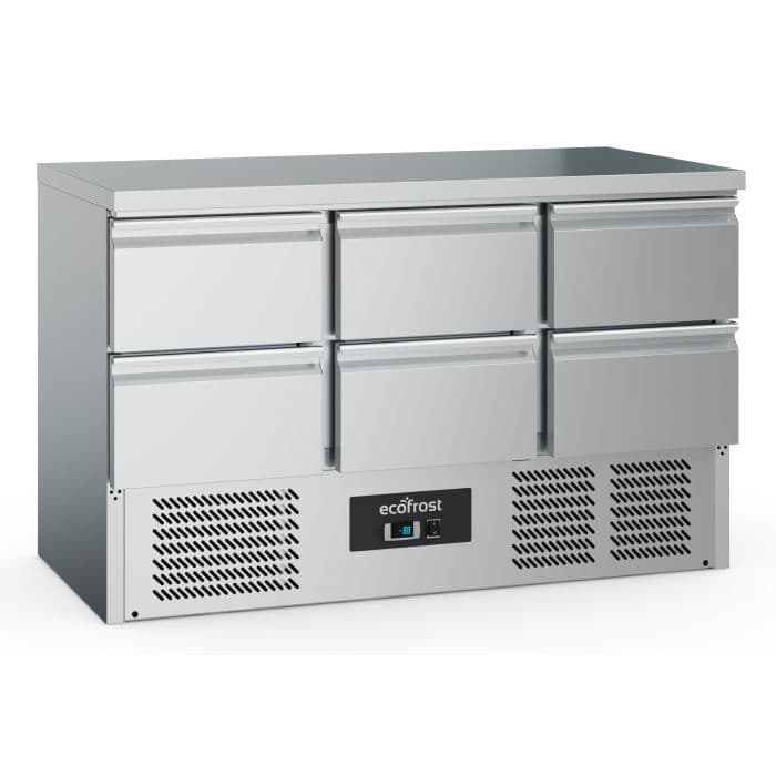 Ecofrost Six Drawer Counter Fridge 137cm. Model- 7950.5085. Delivery Included