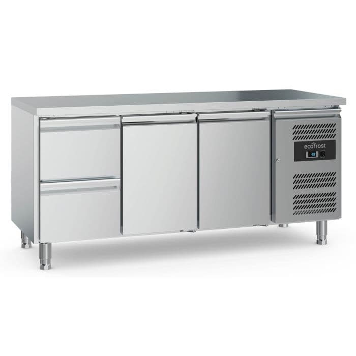 Ecofrost Two Door/Two Drawer Counter Fridge,180cm Length. Model-7950.5160. Delivery Included — image 1
