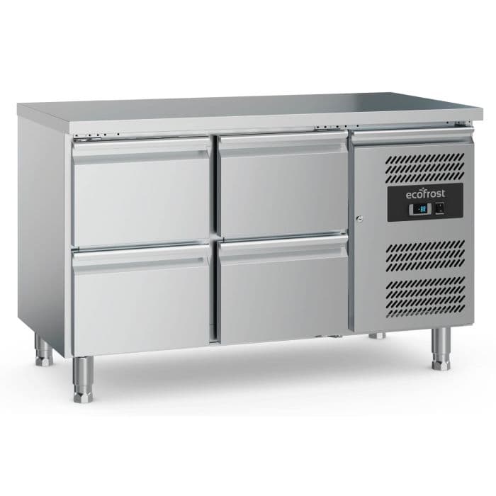 Ecofrost Four Drawer Counter Fridge, 70cm Depth, Adjustable Feet, 136cm. Model-7950.5170.Delivery Included — image 1