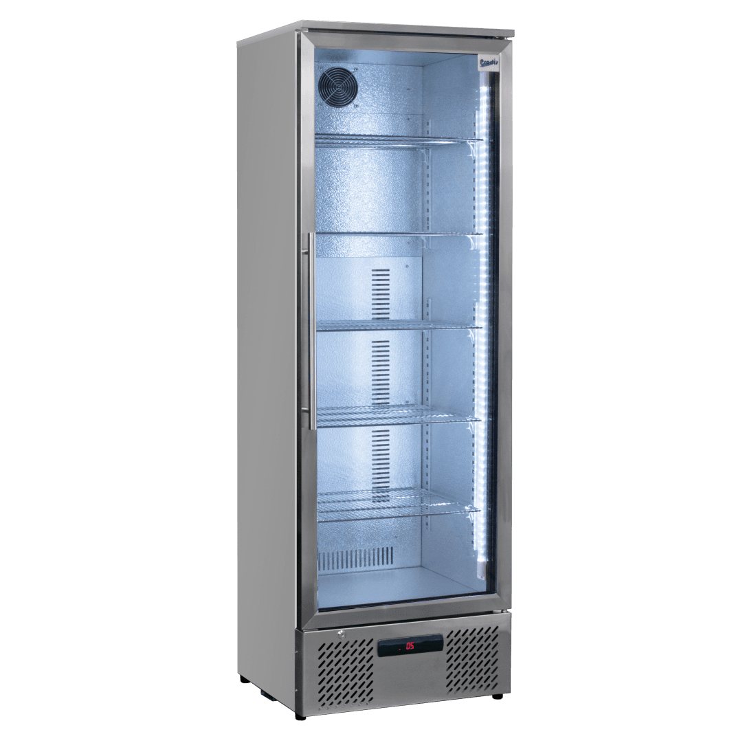Prodis Single Door Stainless Steel Finish Upright Bottle Cooler, Model- NT10ST-HC.Delivery Included