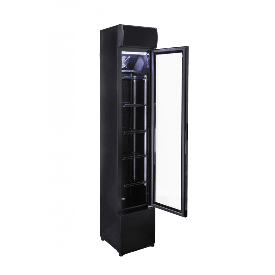 Prodis Slimline Single Door Black Bottle Cooler, Model- NT5-HC. Delivery Included