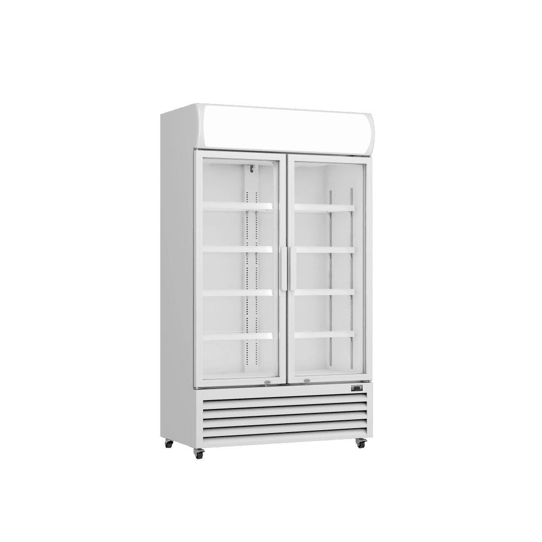 Prodis White Double Door Tall Shop Display Fridge, Model-XD1201. Delivery Included