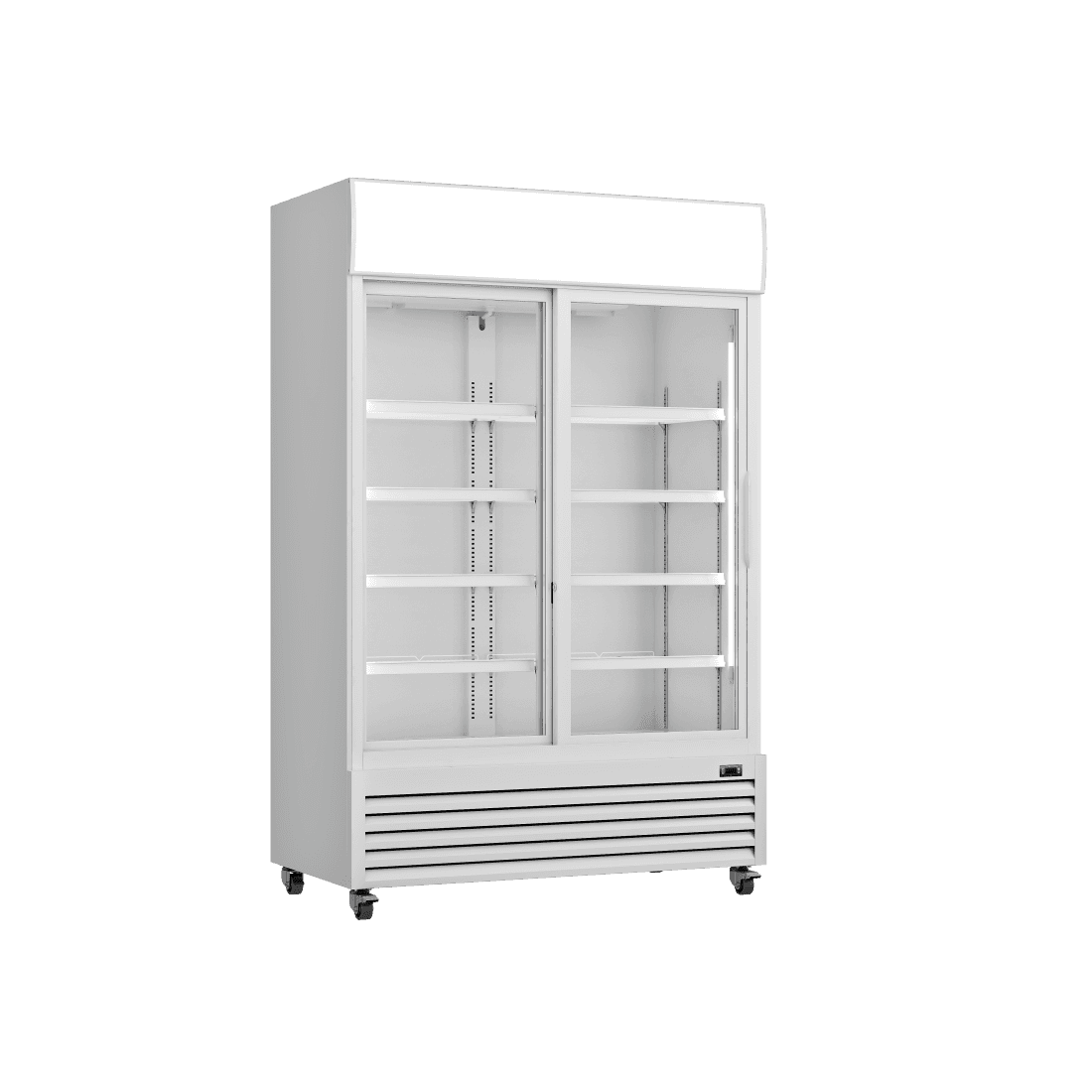 Prodis White Double Sliding Door Tall Shop Display Fridge, Model-XD1201S. Delivery Included