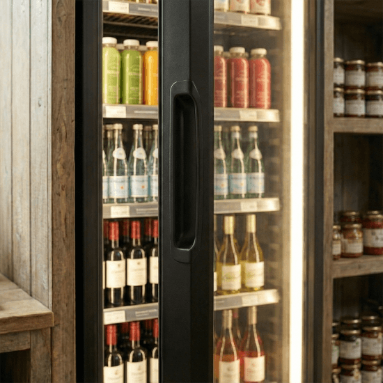 Prodis Black Single Upright Display Fridge, Model-XDA600-P-K-LE. Delivery Included — image 5