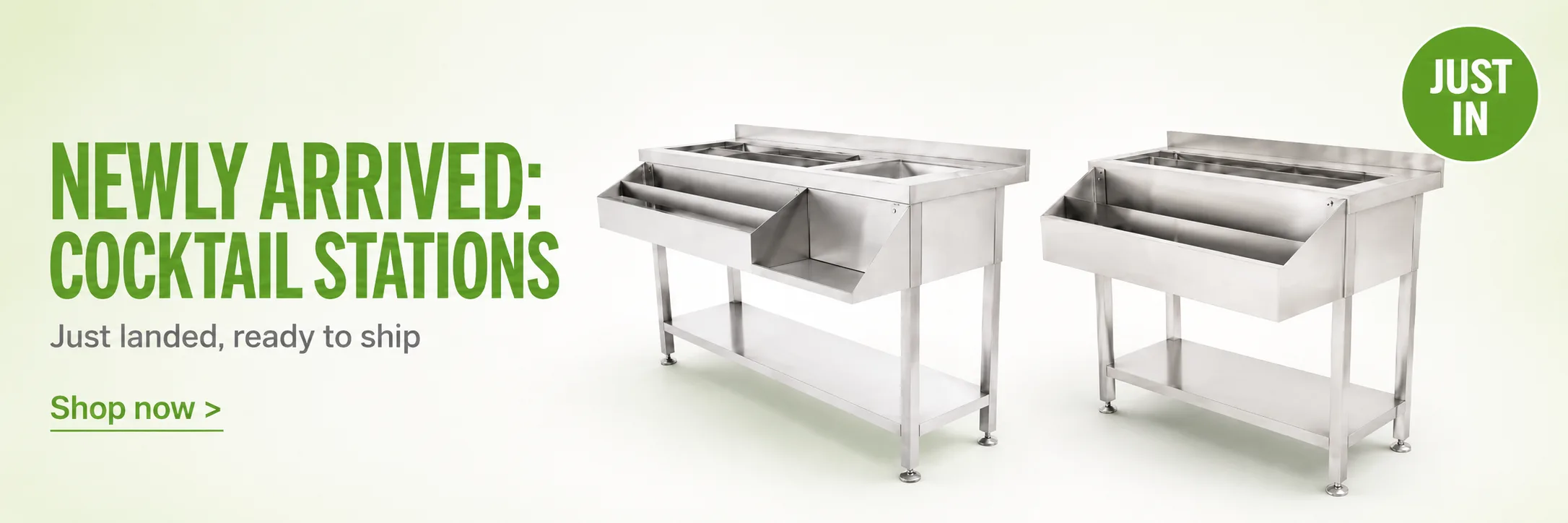 Cocktail stations and bar sinks