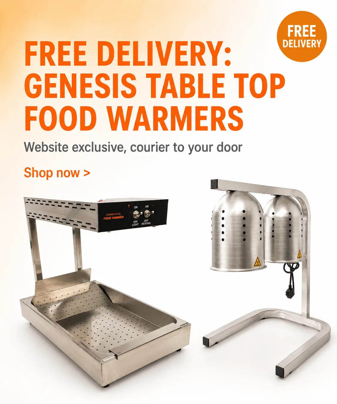Free delivery on Genesis catering equipment