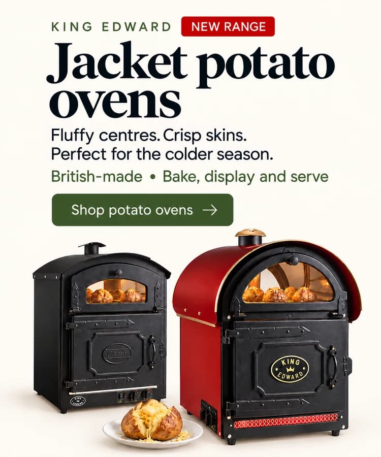 King Edward jacket potato ovens — new range
