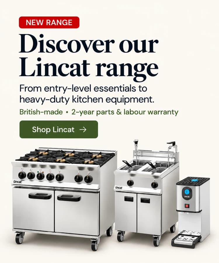 Discover our Lincat range — British-made, 2-year parts and labour warranty