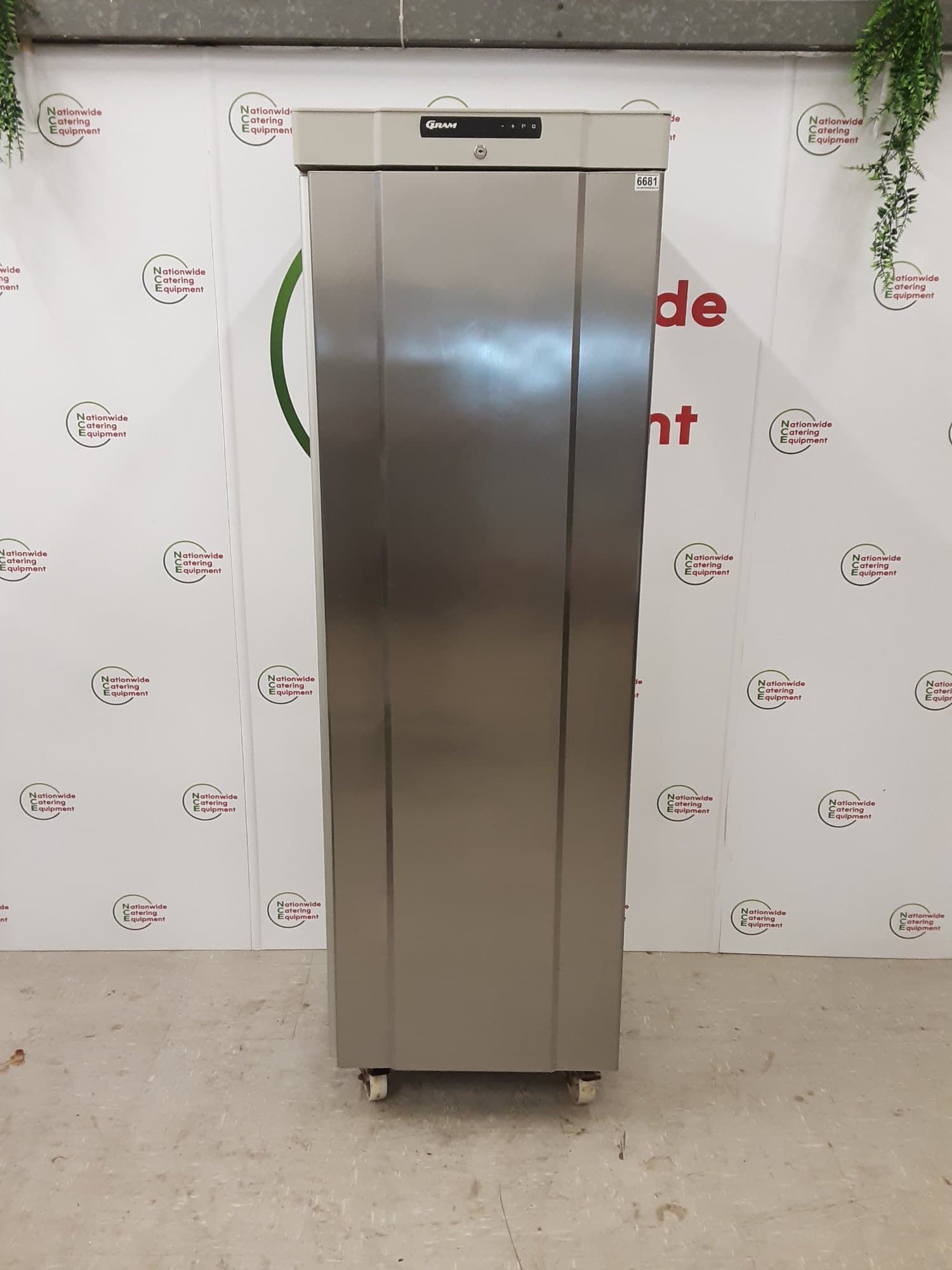 Gram Stainless Steel Upright Fridge, Model-K410 — image 1