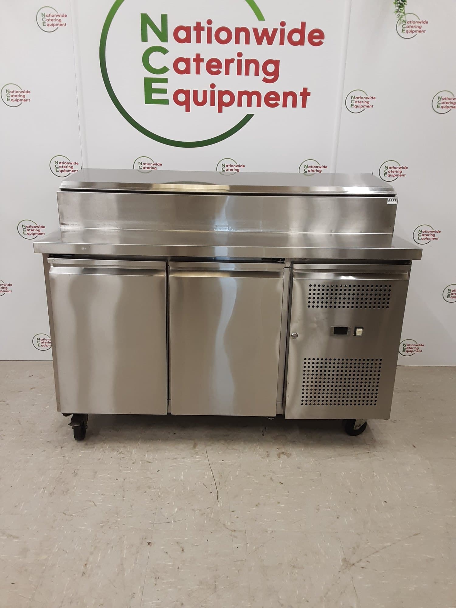 Adexa Two Door Counter Fridge With Toppings Opening, Model-SH2000 — image 1
