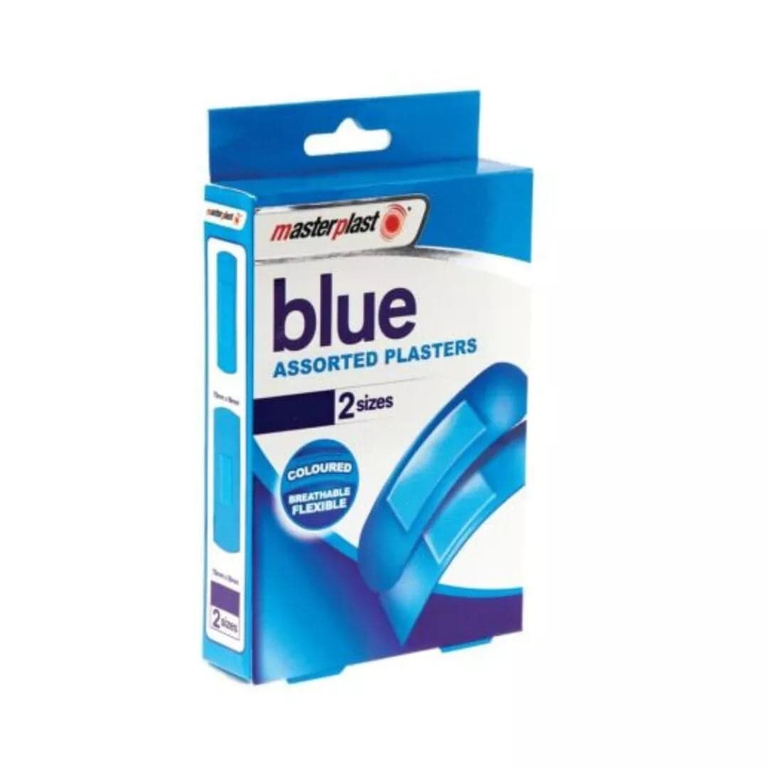 60 Assorted Blue Catering Plasters x 1Pkt (NCE3060) — image 1