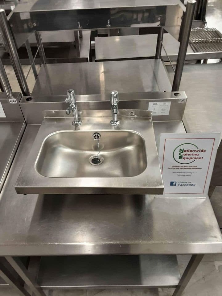 Stainless Steel Handwash Basin - New Taps (NCE3336) — image 1