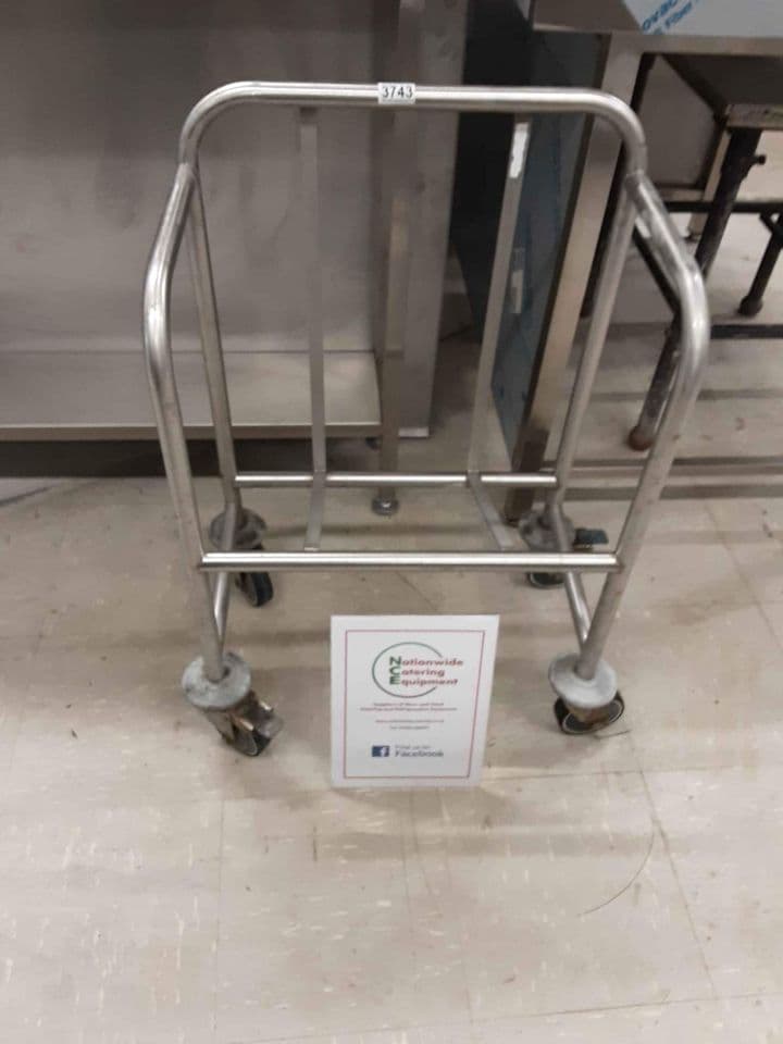 Commercial Catering Stainless Steel Tray Trolley (NCE3743) — image 1