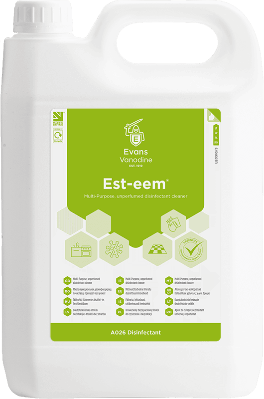 Evans Esteem Odourless Surface Sanitiser - 5L — image 1