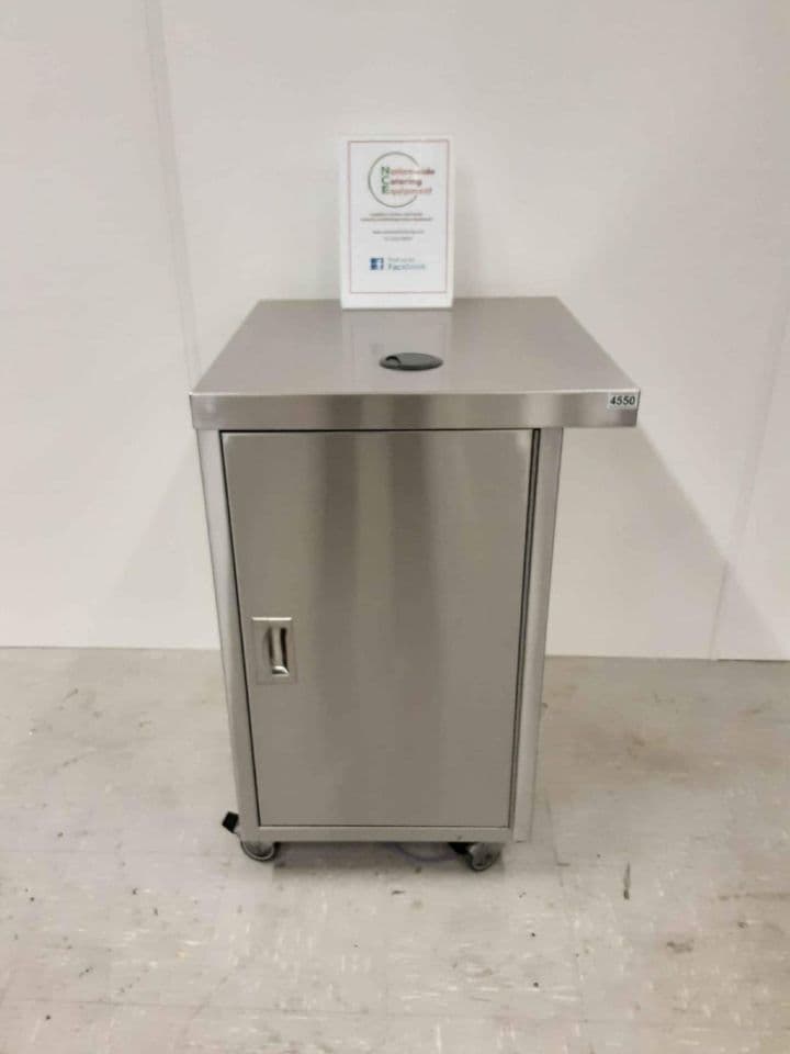 Stainless Steel Cupboard On Wheels With Plug Socket (NCE4550) — image 1