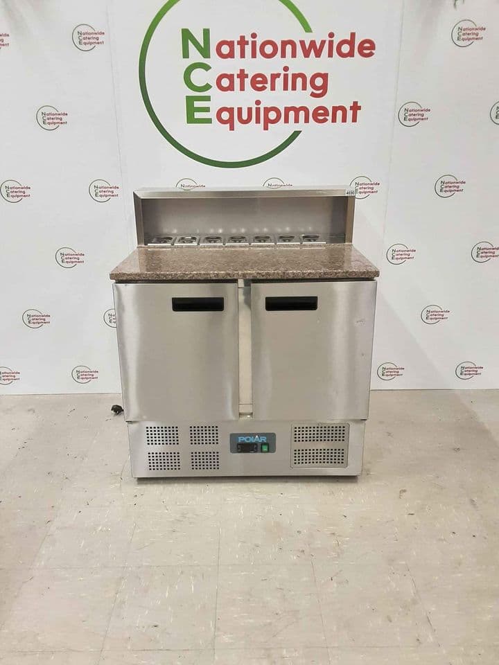 Polar Two Door Granite Counter Fridge With Pizza / Opening, Model- G603 (NCE4690) — image 1