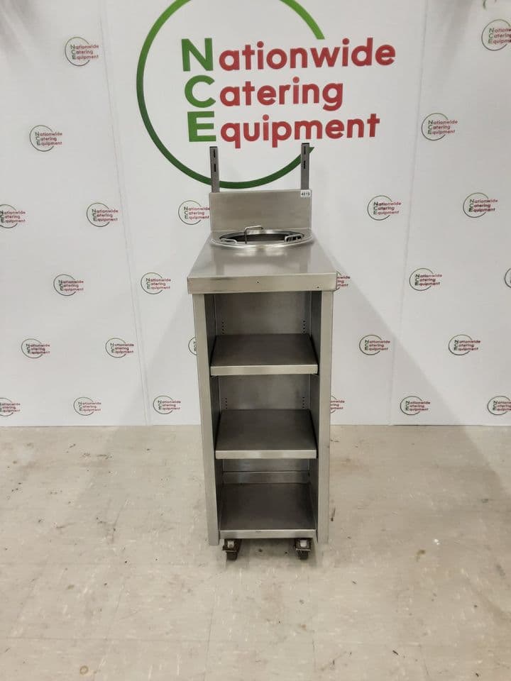 Stainless Steel Ambient Plate Storage Mobile Table (NCE4819) — image 1