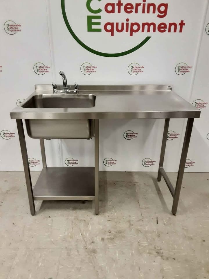 Stainless Steel Single Sink With Appliance Space Beneath 120cm (NCE5387) — image 1