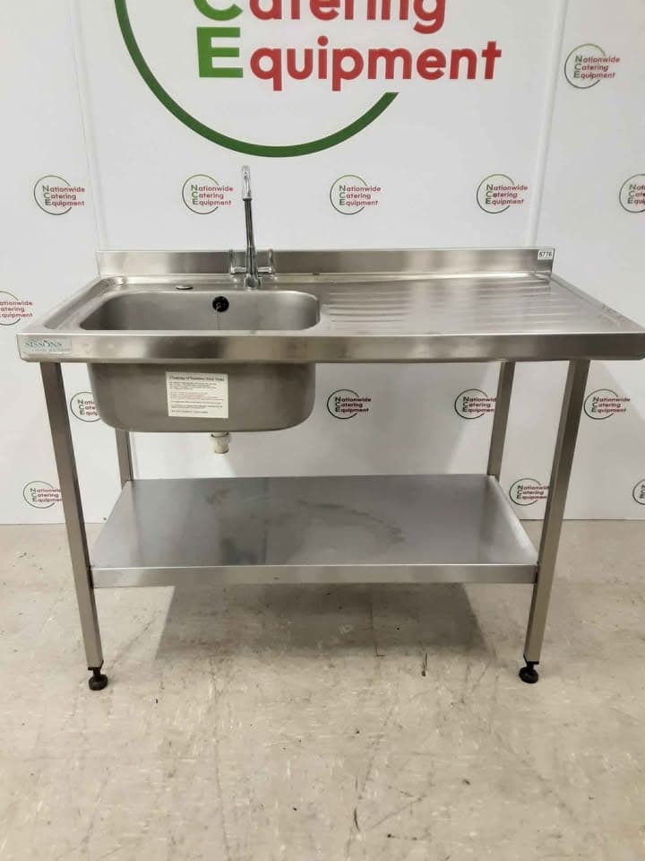 Stainless Steel Single Sink 120x60cm, New Mixer Tap Fitted (NCE5776) — image 1