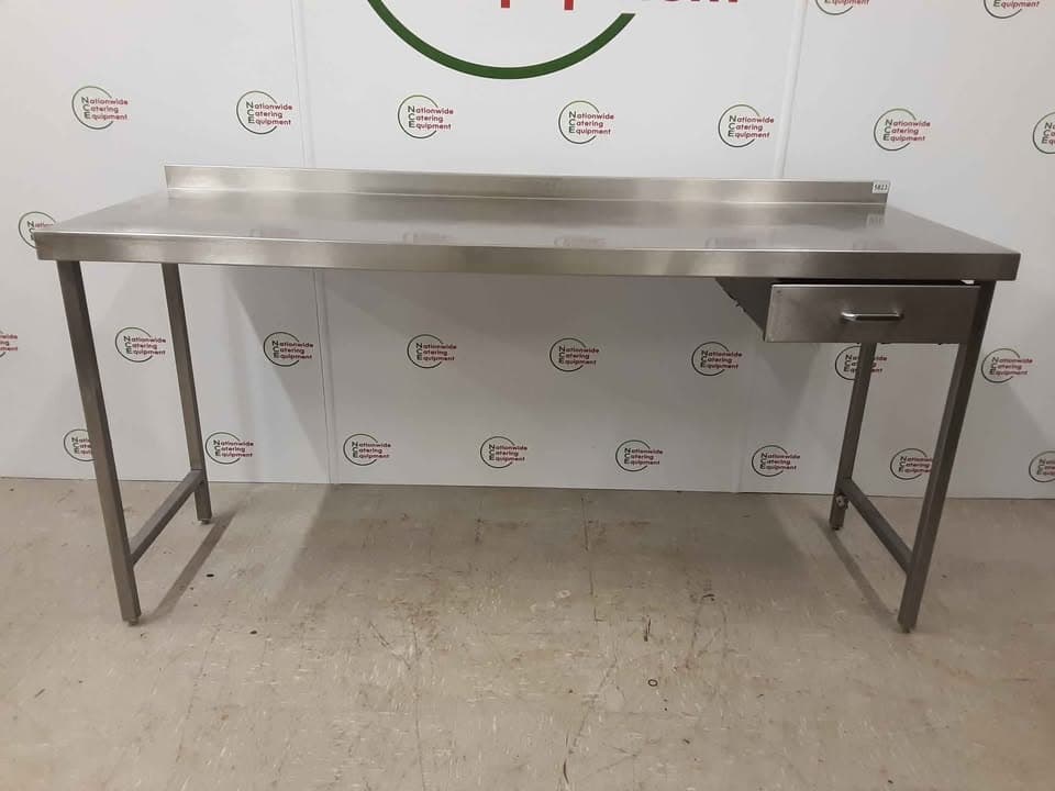 Stainless Steel Table With Drawer & Appliance Space (NCE5823) — image 1