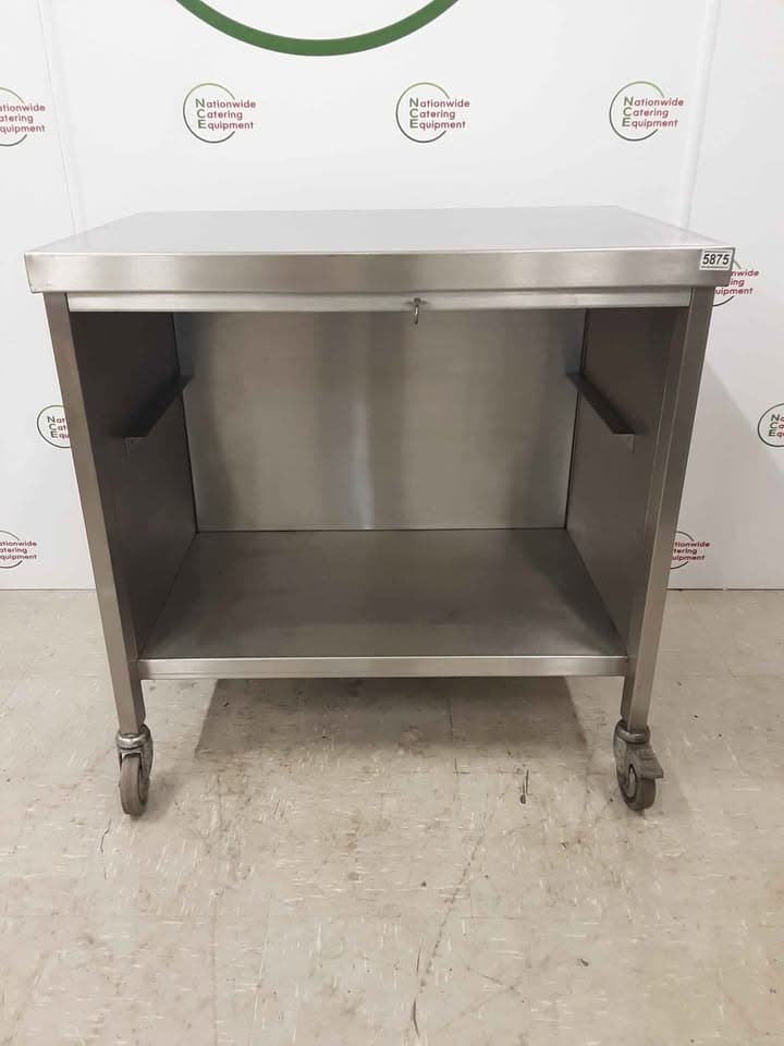 Stainless Steel Table/Stand On Wheels 90x60cm(NCE5875) — image 1
