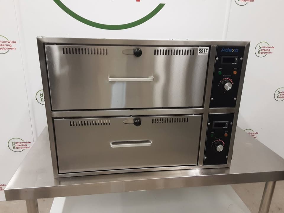 Adexa Two Heated Drawer Food Warmer. Model- HW-82 (NCE5917) — image 1