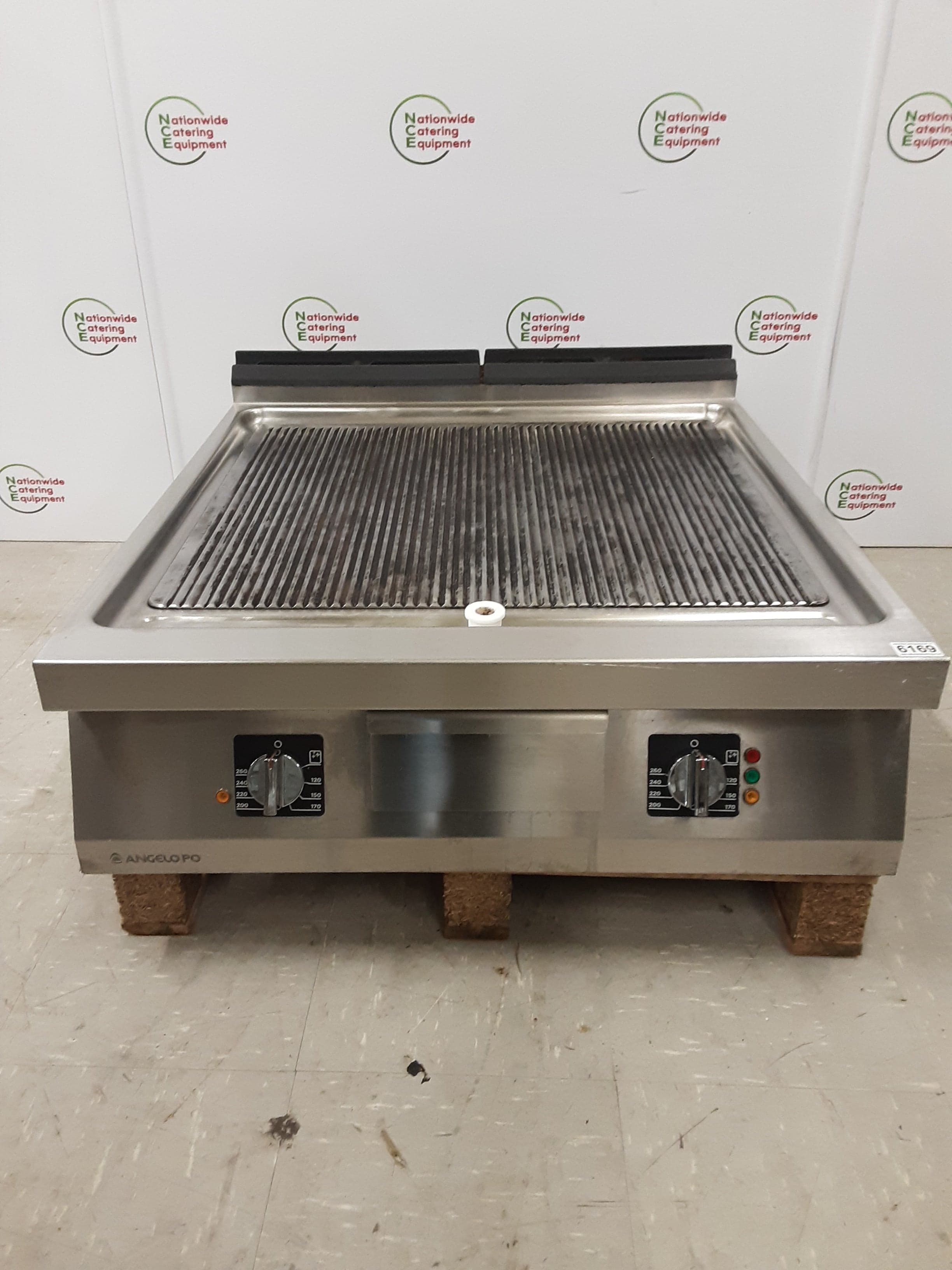 Angelo Po Electric (3ph) Tabletop 80cm Ribbed Griddle, Model-1NOFT2E-ZMMO (NCE6169) — image 1