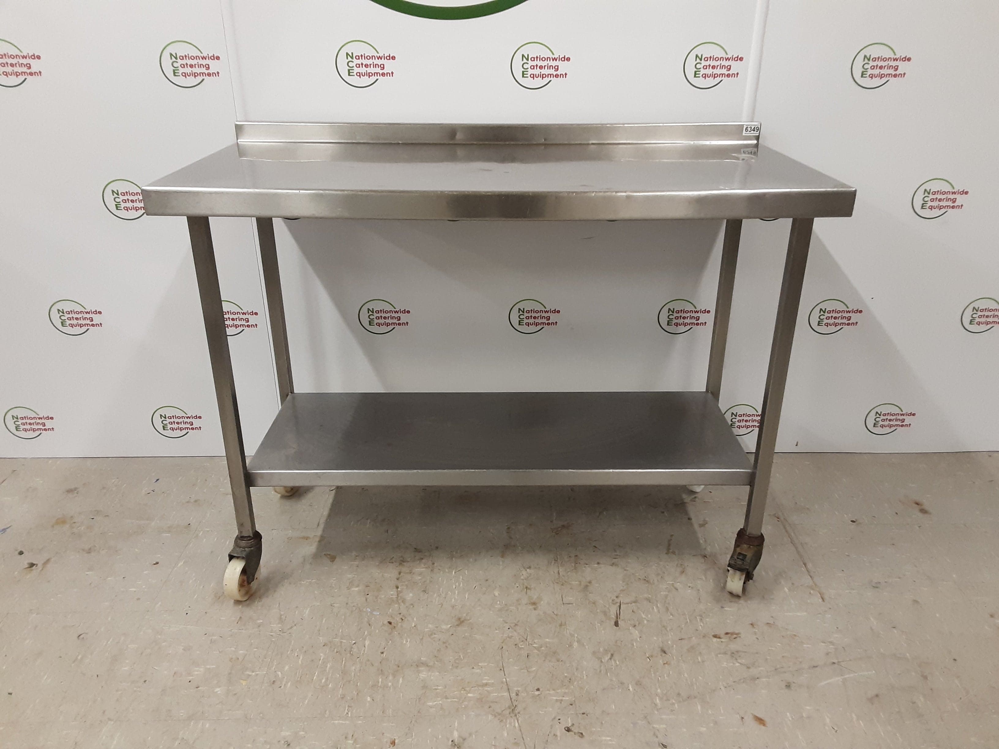 Stainless Steel Table On Wheels 125x60cm (NCE6349) — image 1