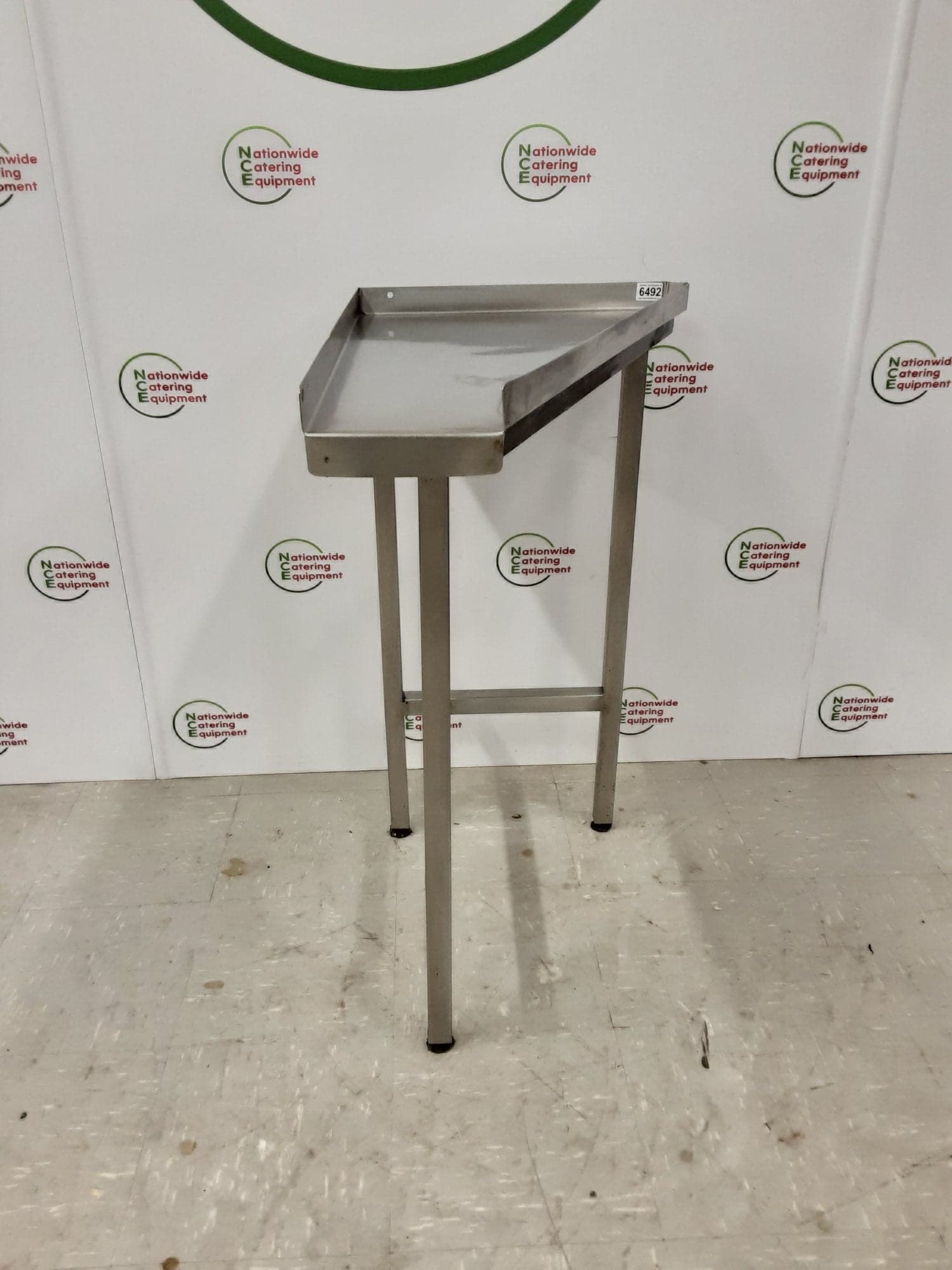 Stainless Steel Corner Table 49x74cm- Clearance — image 1