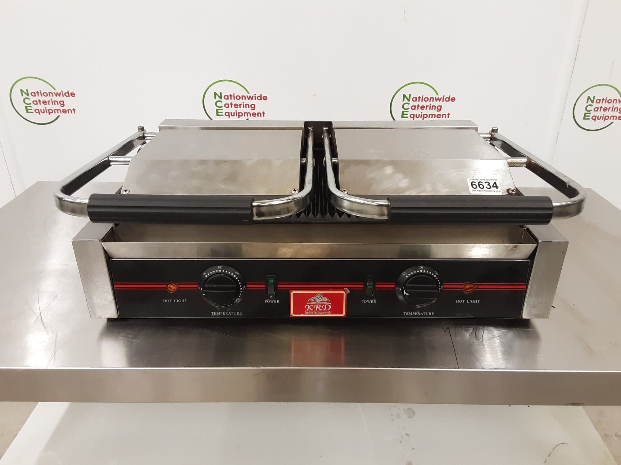 KRD Double Panini/Contact Grill Ribbed, Model- KEG-813A — image 1
