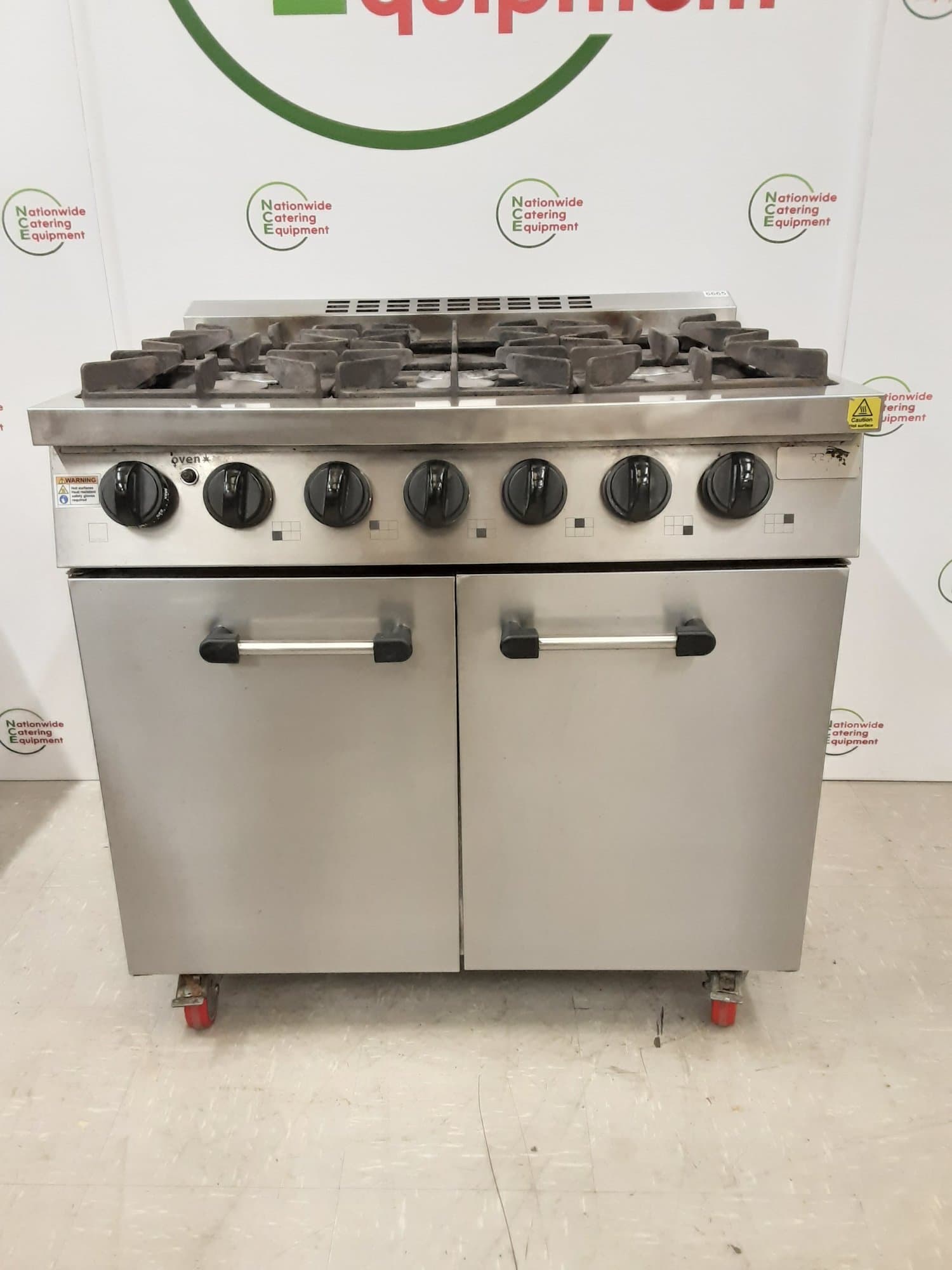 Buffalo Six Burner Stove & Oven, Natural Gas, Model- CT253 — image 1