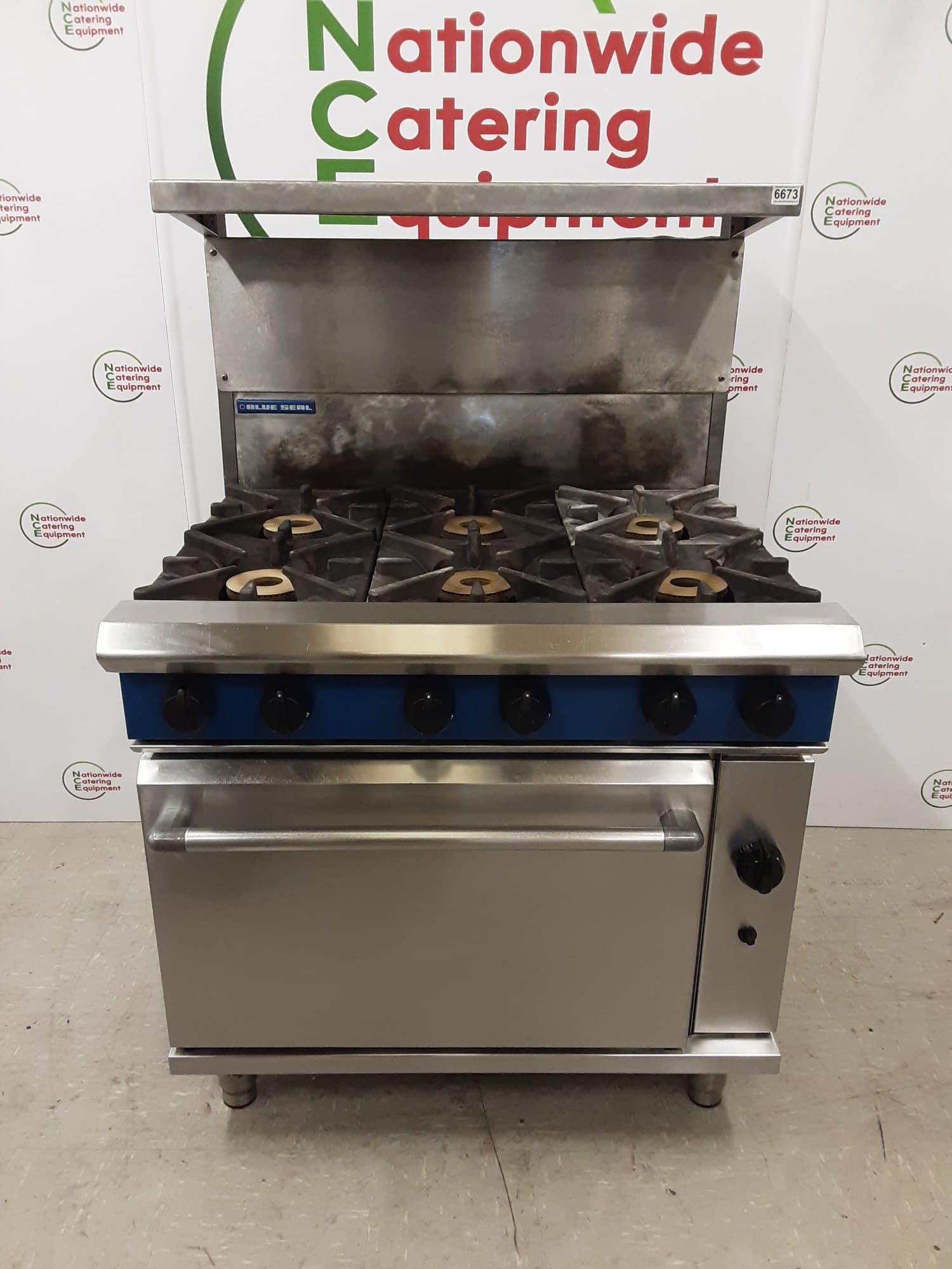 Blueseal Six Burner Stove & Oven, Natural Gas, Model- G506 — image 1
