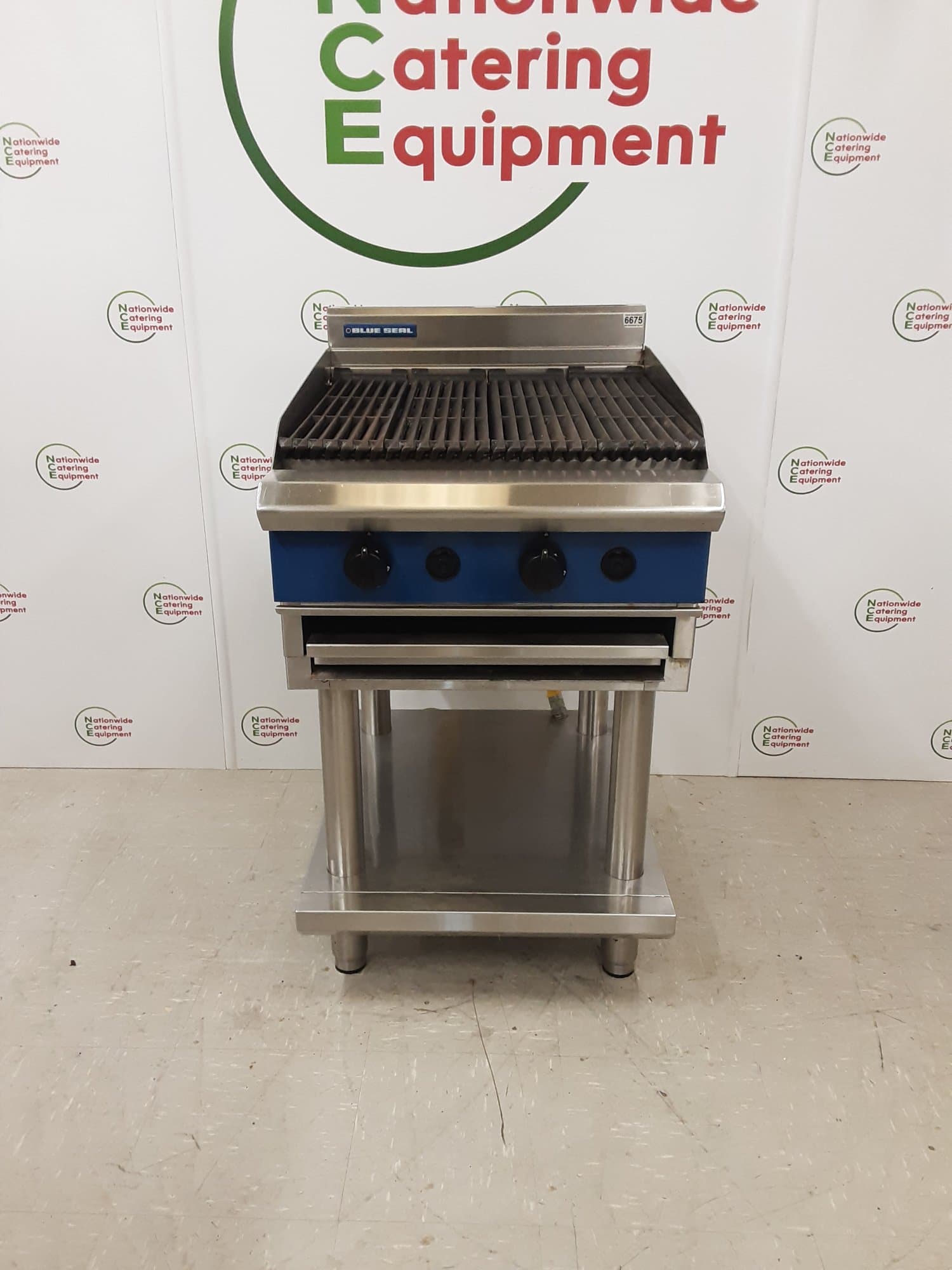 Blueseal 60cm Natural Gas Char-Grill On Stand, Model- G594 — image 1
